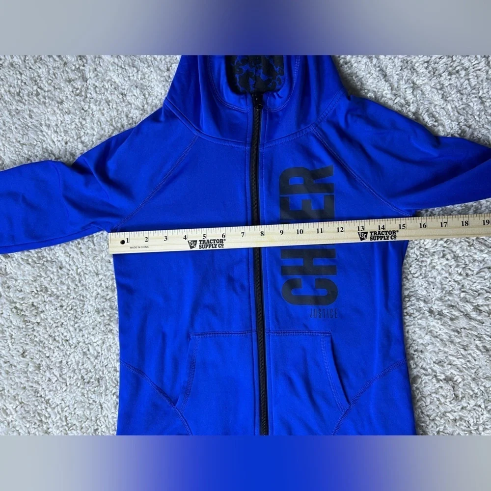 Girls Size 8 Justice Active Blue Cheer Jacket